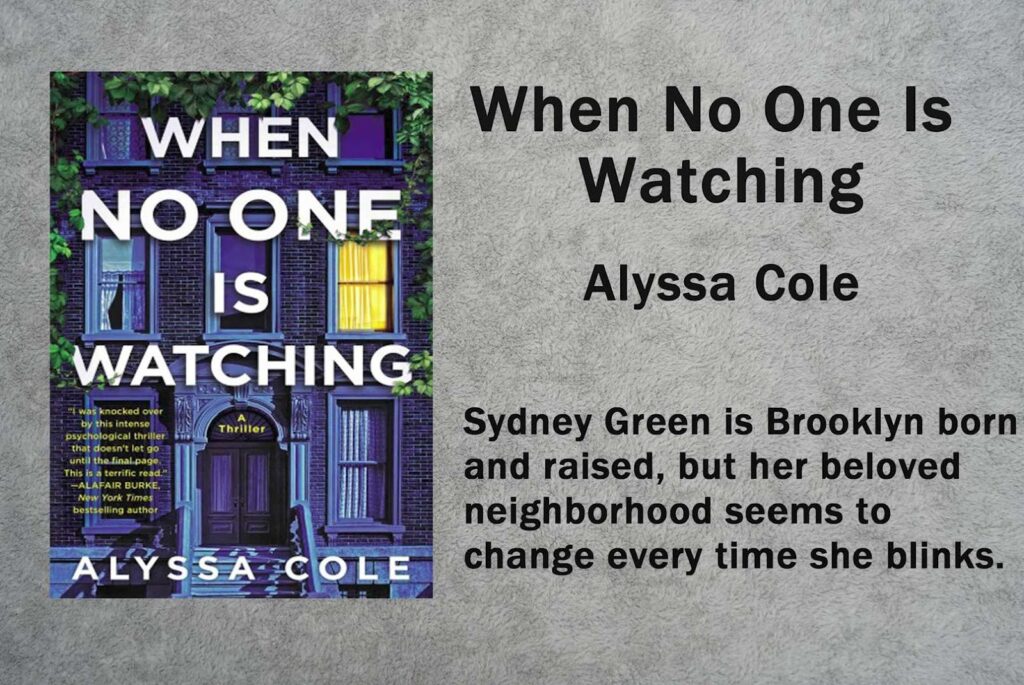 About Alyssa Cole's novel, "When No One is Watching”