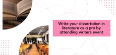 Attend author's event while writing your dissertation in literature